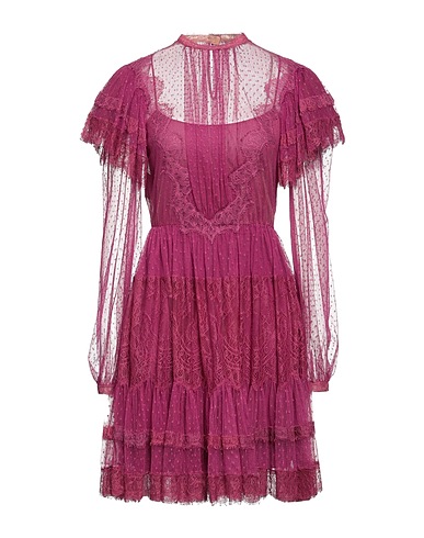 ALBERTA FERRETTI Short dress Mauve 89% Acetate, 6% Silk, 5% Polyamide
