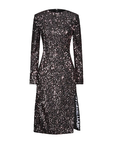 JUST CAVALLI Midi dress Black 100% Polyester