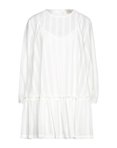 BOHELLE Shirt dress White 100% Cotton