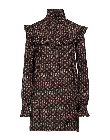 SAINT LAURENT Shirt dress Black 100% Wool