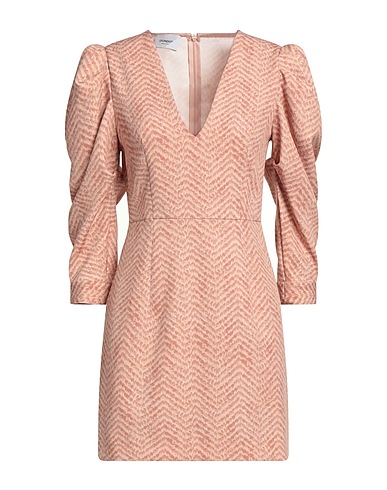 DONDUP Short dress Sand 90% Polyester, 10% Polyamide