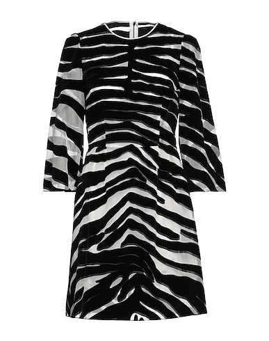 DOLCE&GABBANA Short dress Black 74% Nylon, 26% Silk