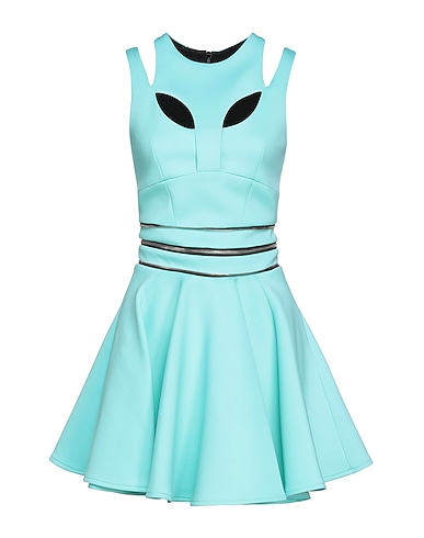 PHILIPP PLEIN Robe courte Turquoise 55% Polyester, 36% Coton, 9% Élasthanne