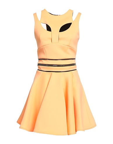 PHILIPP PLEIN Short dress Apricot 55% Polyester, 36% Cotton, 9% Elastane
