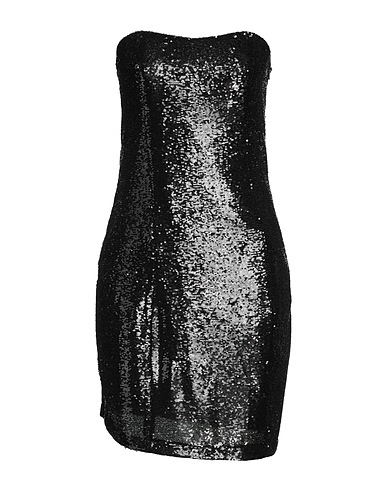 KONTATTO Vestito corto Nero 100% Poliestere