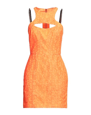 PHILIPP PLEIN Short dress Orange 100% Nylon, Polyester