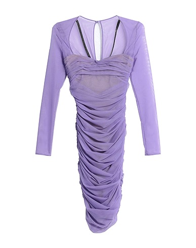 PHILIPP PLEIN Short dress Lilac 84% Nylon, 16% Elastane, Polyamide