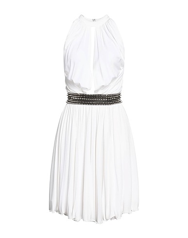 PHILIPP PLEIN Midi dress White 100% Viscose, Polyester