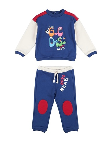 GCDS MINI Baby co-ord Midnight blue 100% Cotton, Elastane
