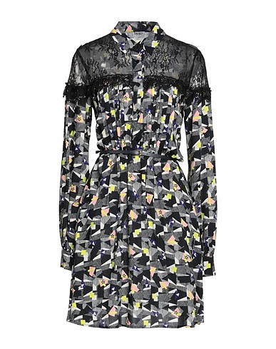 LIU •JO Short dress Black 100% Viscose, Polyamide