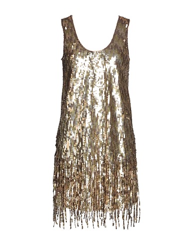 TWINSET Sequin dress Bronze 100% Polyester