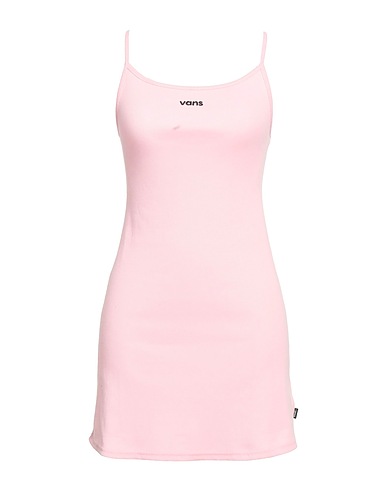 VANS Short dress Pink 58% Cotton, 38% Polyester, 4% Elastane