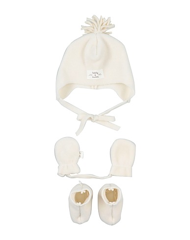 TEDDY & MINOU Baby accessories set White 70% Polyester, 30% Viscose