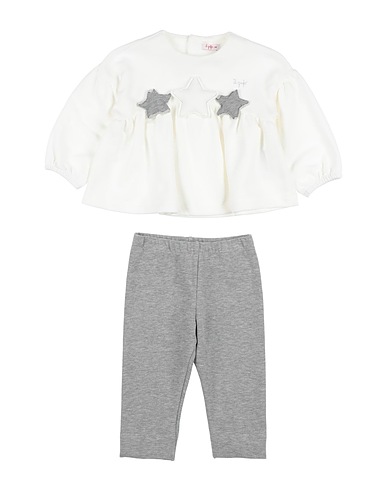 IL GUFO Baby co-ord  White 94% Cotton, 6% Elastane