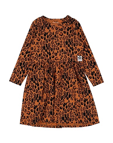 MINI RODINI Dress Apricot 95% Lyocell, 5% Elastane