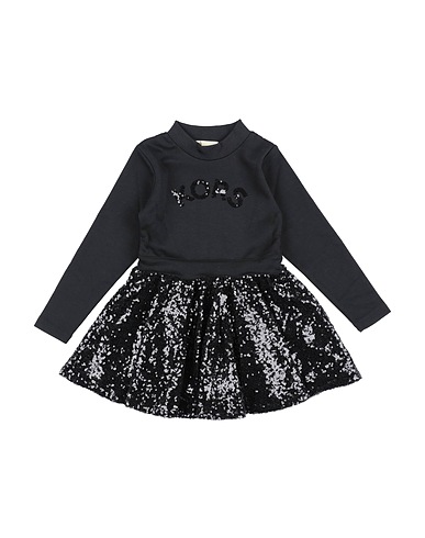 MICHAEL KORS KIDS Vestito Nero 72% Poliestere, 24% Viscosa, 4% Elastan