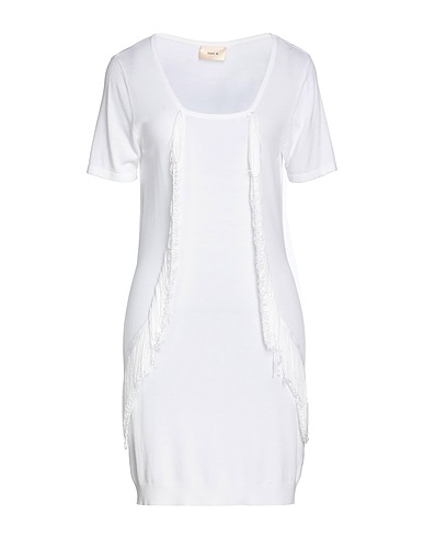 TOY G. Short dress White 72% Viscose, 28% Polyamide