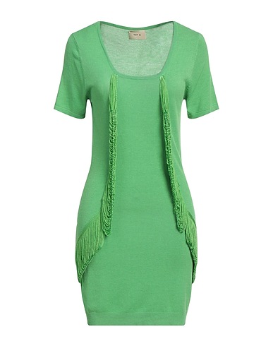 TOY G. Short dress Green 72% Viscose, 28% Polyamide