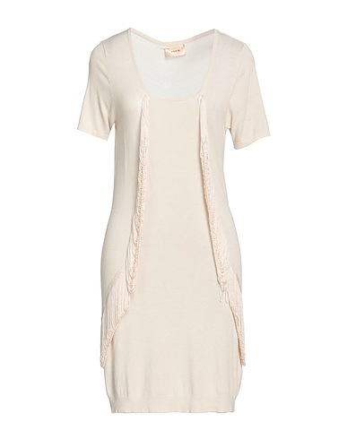 TOY G. Short dress Beige 72% Viscose, 28% Polyamide