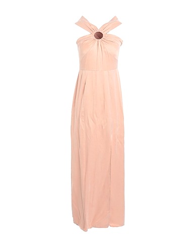 TOPSHOP Long dress Light brown 51% Lyocell, 49% Viscose