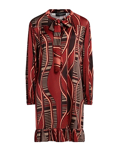 CRISTINA GAVIOLI Kurzes Kleid Rot 97% Viskose, 3% Elastan