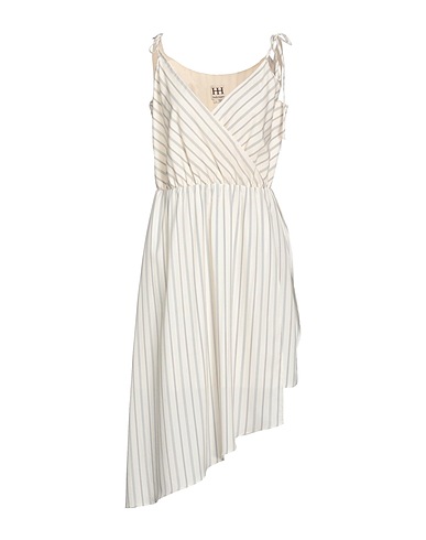 HAUTE HIPPIE Vestito midi Avorio 100% Poliestere