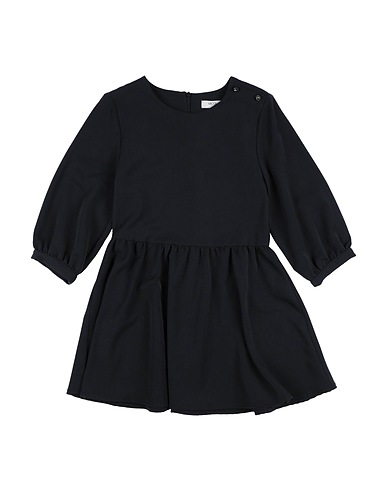 VICOLO Elegantes Kleid Schwarz 63% Polyester, 32% Baumwolle, 5% Elastan
