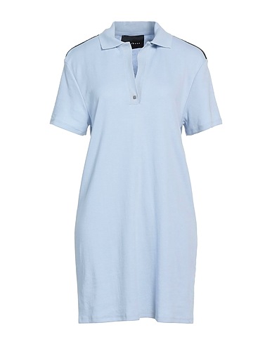 JOHN RICHMOND Shirt dress Sky blue 80% Cotton, 20% Polyester