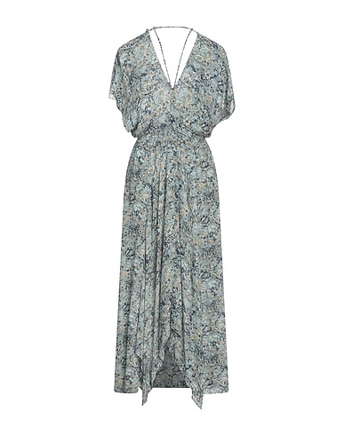 MAJE Midi dress Sky blue 100% Polyester