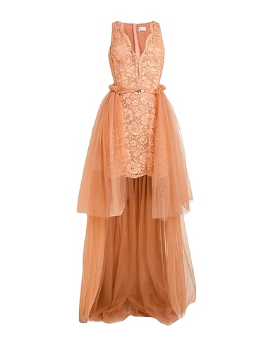 ELISABETTA FRANCHI Long dress RED CARPET Blush 60% Polyamide, 40% Viscose