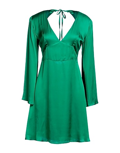 KAOS JEANS Short dress Green 100% Viscose