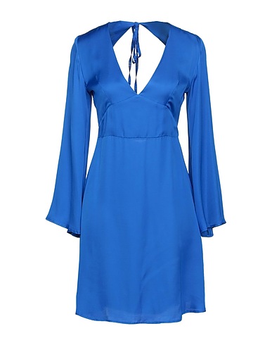 KAOS JEANS Short dress Bright blue 100% Viscose