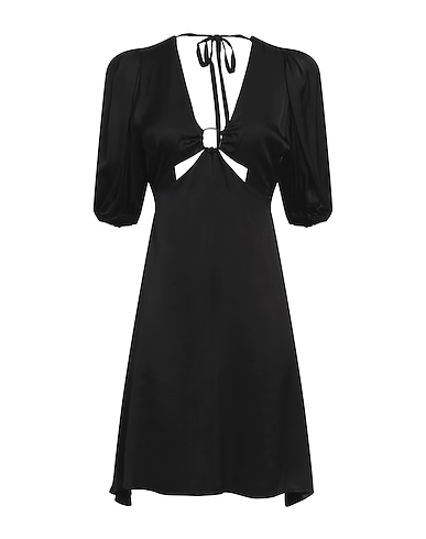 KAOS JEANS Short dress Black 100% Viscose