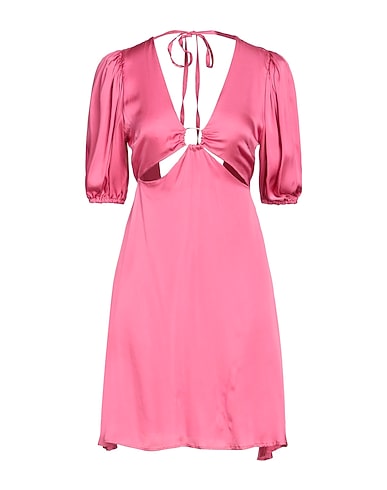 KAOS JEANS Short dress Pink 100% Viscose