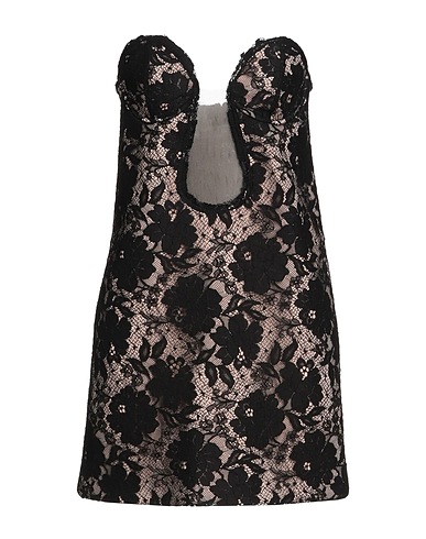 N°21 Robe courte Noir 60% Coton, 24% Polyamide, 16% Viscose