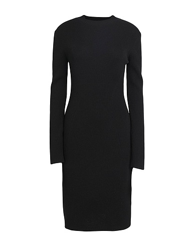 CALVIN KLEIN Vestito corto Nero 63% Acetato, 37% Poliammide
