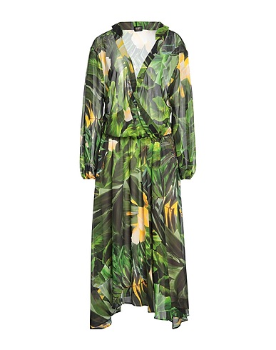 LIU •JO Midi dress Green 100% Polyester