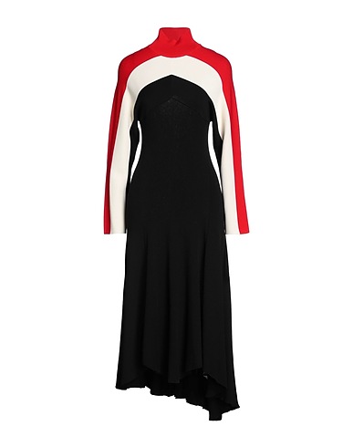 JIL SANDER 미디 원피스 블랙 36% 울, 32% 비스코스, 31% 코튼, 1% 폴리에스테르