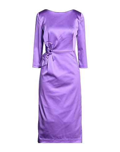 P.A.R.O.S.H. Midi dress Purple 48% Acetate, 45% Polyamide, 7% Elastane