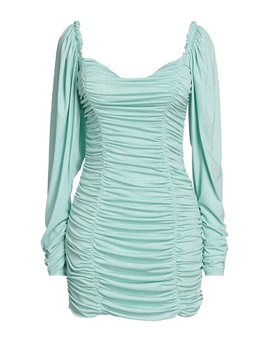 ACTUALEE Vestito corto Verde chiaro 96% Poliestere, 4% Elastan