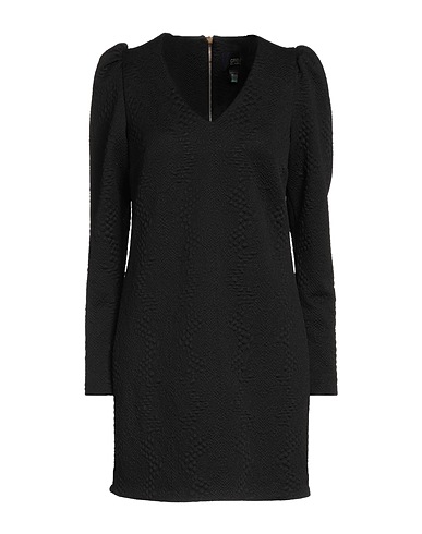 CAVALLI CLASS Short dress Black 96% Polyester, 4% Elastane