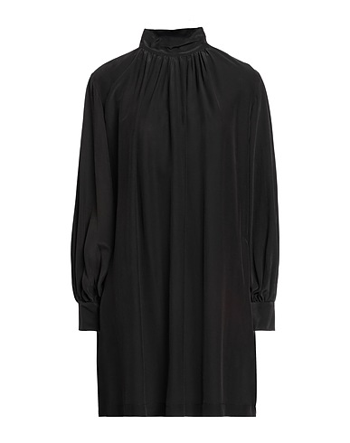 ATTIC AND BARN Vestito corto Nero 68% Viscosa, 32% Seta