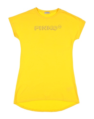 PINKO UP Robe Jaune 94% Coton, 6% Élasthanne