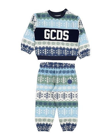GCDS MINI Outfits Azure 97% Cotton, 3% Elastane