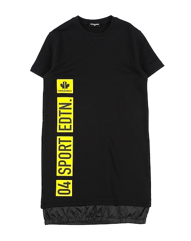 DSQUARED2 Dress Black 100% Cotton, Elastane, Polyester
