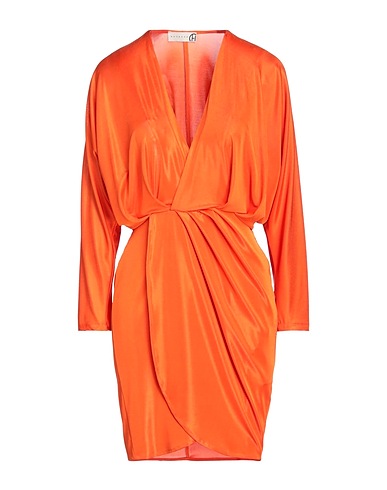 HAVEONE Kurzes Kleid Orange 92% Polyester, 8% Elastan