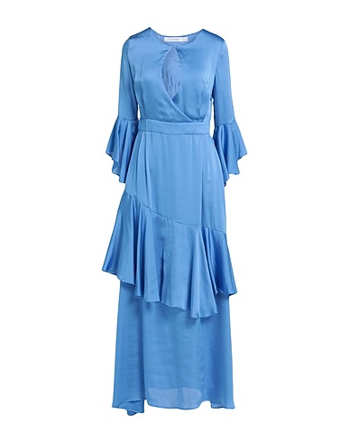 ANONYME DESIGNERS Vestito lungo Azzurro 100% Poliestere