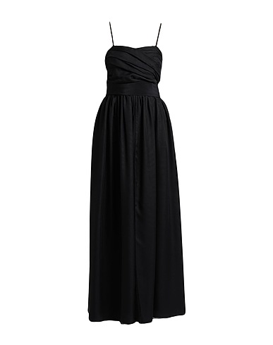 NORA BARTH Long dress Black 76% Polyester, 20% Viscose, 4% Elastane