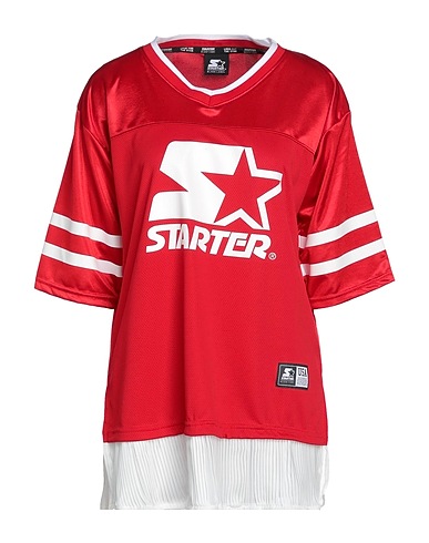 STARTER Short dress Red 100% Polyester