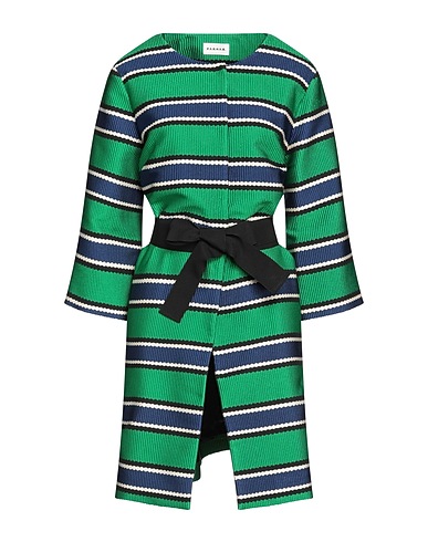 P.A.R.O.S.H. Full-length jacket Green 67% Polyester, 19% Polyamide, 14% Cotton